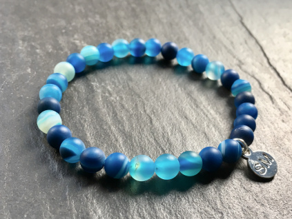 16059 3 naramky z mineralu achat naramek