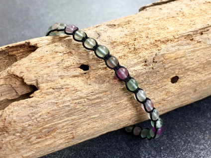 17073 naramky z mineralu fluorit naramek shamballa