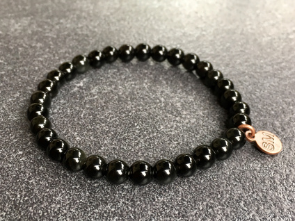 17859 naramky z mineralu obsidian cerny naramek