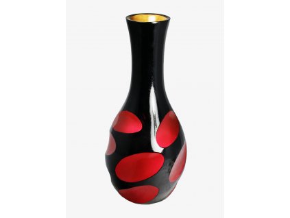 4501 vaza cerno ruzova 38 cm thajsko