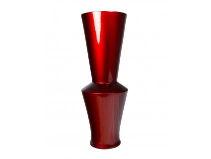 3607 vaza drevena cervena 35 5 cm thajsko