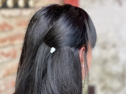 31569 8 perka pinety a sponky do vlasu z mineralu a polodrahokamu akvamarinova sponka do vlasu sperky z akvamarinu