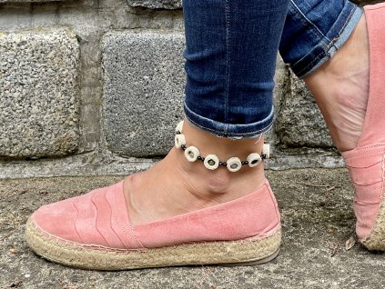 anklet, kotníkové náramky z minerálů, kotníkový náramek čakrový