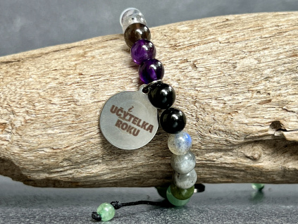 34291 6 naramky z mineralu a polodrahokamu naramek mix kamenu sestaveny pro ucitele a ucitelky sperky z polodrahokamu sperk pro ucitele