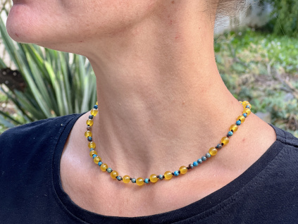 34675 nahrdelniky z mineralu a polodrahokamu nahrdelnik z jadeitu a achatu jadeitove sperky