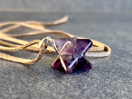 34804 1 privesky z mineralu a polodrahokamu ametystovy privesek merkaba sperky z ametystu