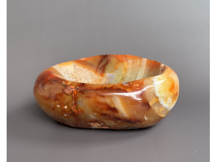 35254 7 misky z mineralu a polodrahokamu karneolova miska dekorace z karneolu