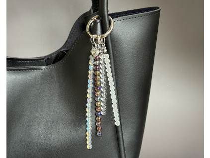 35869 5 privesky z mineralu a polodrahokamu luxusni desingovy privesek z mixu kristalu privesek na kabelku klice a pod