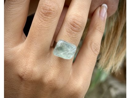 prsteny z minerálů a polodrahokamů, prsten s fluoritem zeleným, šperky z fluoritu