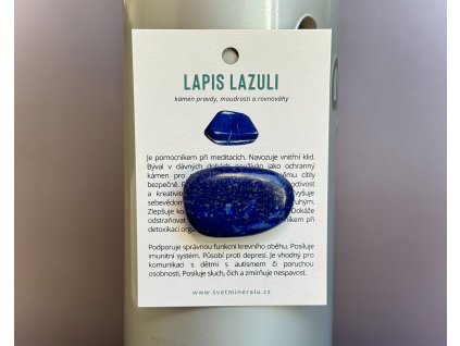 magnetky z minerálů a polodrahokamů, magnet z placičky lapisu lazuli, dekorativní magnetka lapis lazuli
