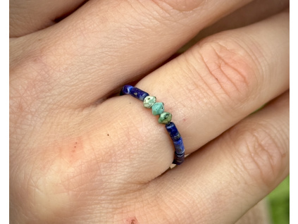 36037 16 prsteny z mineralu a polodrahokamu prsten z lapisu lazuli a tyrkysu sperky z tyrkysu