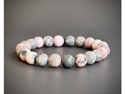 36046 3 naramky z mineralu a polodrahokamu naramek z jaspisu zebra ruzoveho sperky s jaspisem