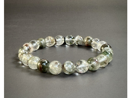 náramky z minerálů a polodrahokamů, náramek z křišťálu s mateční horninou, šperky s křišťálem