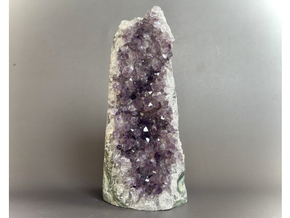 drůzy z minerálů, drúza z ametystu, ametystová dekorace