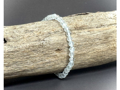 náramky z minerálů a polodrahokamů, fasetovaný náramek z topazu, šperky s topazem