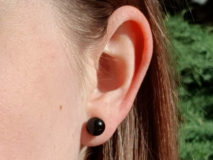 5658 nausnice z mineralu turmalin nausnice