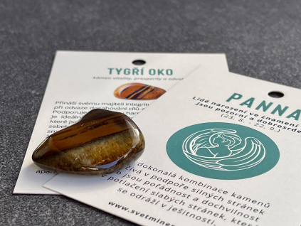 tromly z minerálů, tygří oko troml, tromlované kameny z tygřího oka pro znamení panna