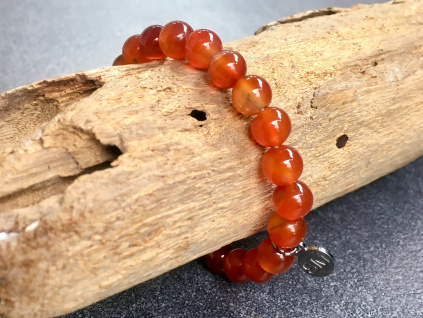 náramky z minerálů, karneol náramek