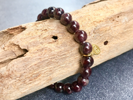 8094 1 naramky z mineralu granat naramek