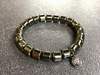 9309 1 naramky z mineralu hematit valecek naramek