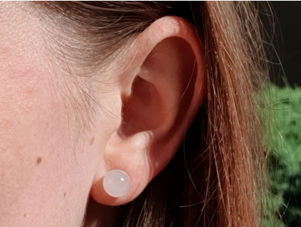 9504 nausnice z mineralu ruzenin