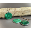 přívěsky z minerálů a polodrahokamů, malachitový přívěsek, šperky s malachitem