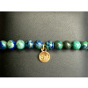10596 5 naramky z mineralu chryzokol naramek