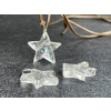 13248 3 privesky z mineralu kristal astericky privesek hvezda