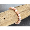 14622 2 naramky z mineralu opal ruzovy andsky naramek