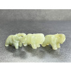 15387 sloni z mineralu jadeit slon