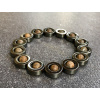 15726 naramky z mineralu bronzit hematit naramek