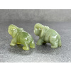 16602 1 sloni z mineralu jadeit slon