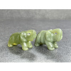 16602 sloni z mineralu jadeit slon