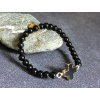 17826 1 naramky z mineralu achat cerny krizek