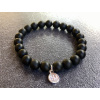 18387 naramky z mineralu achat cerny naramek