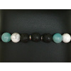 18759 3 lava amazonit magnezit hematit naramek mix