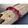 19685 3 naramky z mineralu achat fuchsiovy naramek