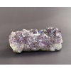 20876 2 svicny z mineralu a polodrahokamu ametystova druza svicen z ametystu ametystova dekorace