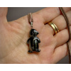 přívěsky z minerálů a polodrahokamů, přívěsek z hematitu ve tvaru tučňáka, hematitové šperky