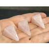 27490 3 pyramidy z mineralu ruzenin pyramida dekorace ve tvaru pyramidy z ruzeninu