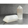 30666 2 obelisky a hroty z mineralu selenit bily obelisk