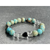 31733 naramky z mineralu jaspis ocean kristal hematit srdicko naramek mix kamenu
