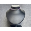 31751 2 nahrdelniky z mineralu achat fialovy kristal nahrdelnik choker
