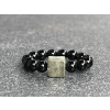 32252 prsteny z mineralu achat cerny pyrit prsten