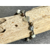 náramky z minerálů, string náramek srdce, labradorit černý, bronzit, jaspis orlí