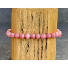 32931 2 naramky z mineralu jadeit ruzovy dobarveny naramek kulicka 6 mm