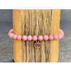 32931 3 naramky z mineralu jadeit ruzovy dobarveny naramek kulicka 6 mm