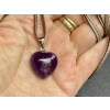 33545 1 sperky z ametystu privesky z mineralu ametystovy privesek srdce srdicko z ametystu ametystovy sperk na krk sperky z ametystu