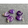 33545 3 sperky z ametystu privesky z mineralu ametystovy privesek srdce srdicko z ametystu ametystovy sperk na krk sperky z ametystu