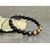 34321 1 naramky z mineralu a polodrahokamu naramek shamballa z tygriho oka achatu cerneho a hematitu sperky z mineralu